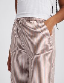 Pantalon fluide à rayures
