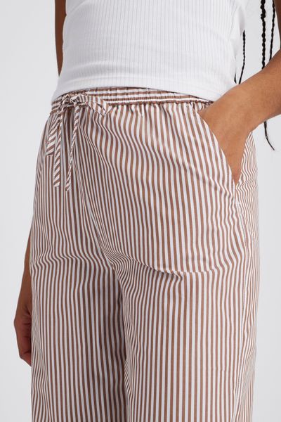 Pantalon fluide à rayures