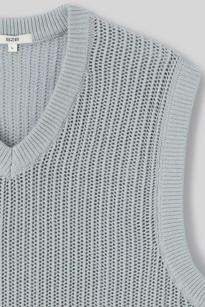 Pull uni sans manches