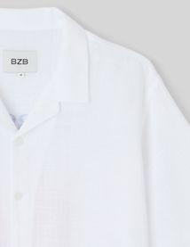 Chemise manches courtes imprimé homard