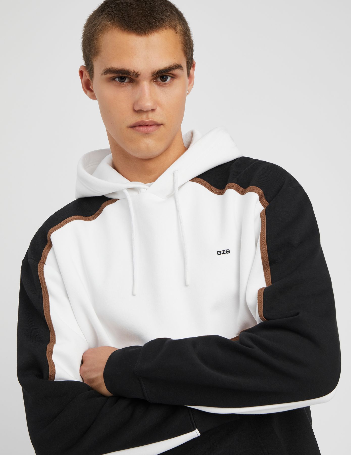 Sweat à capuche colorblock