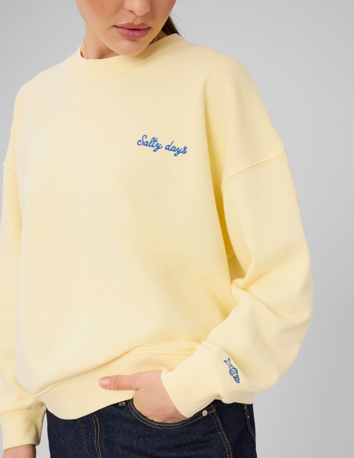 Sweat col rond imprim&eacute;