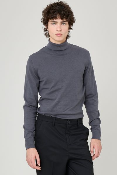 Pull col roulé