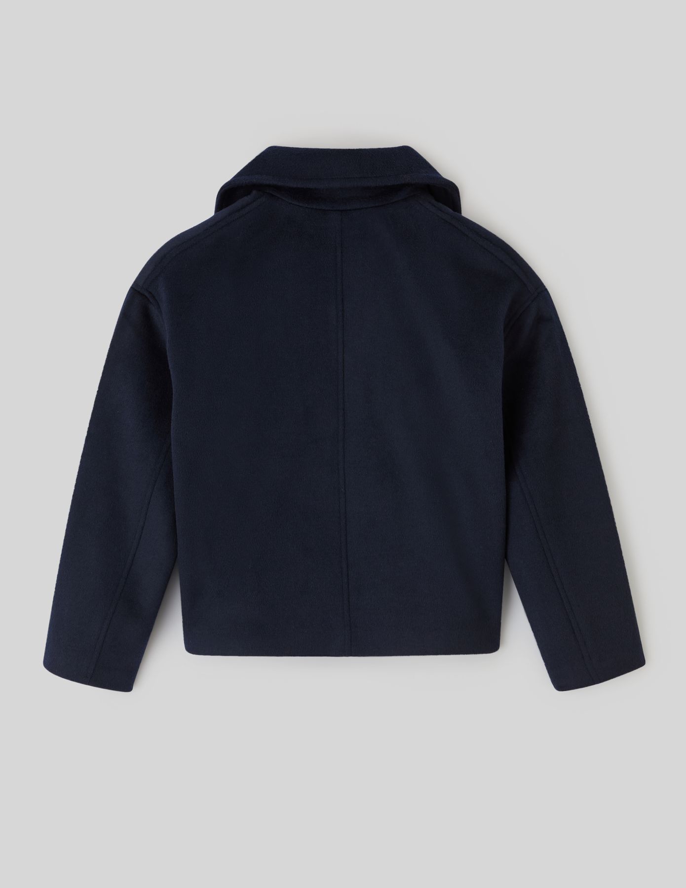 Manteau caban en laine