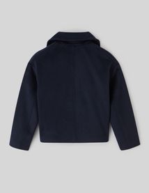 Manteau caban en laine