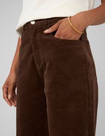 Pantalon straight velours