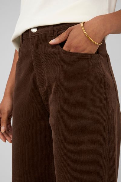 Pantalon straight velours