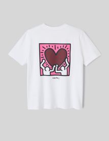T-shirt collab Keith Haring imprimé devant/dos