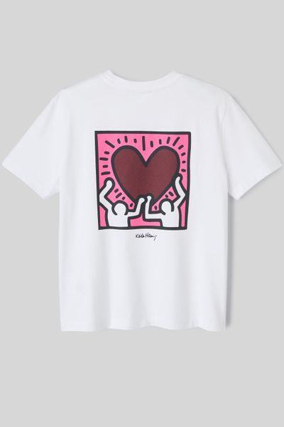 T-shirt collab Keith Haring imprimé devant/dos