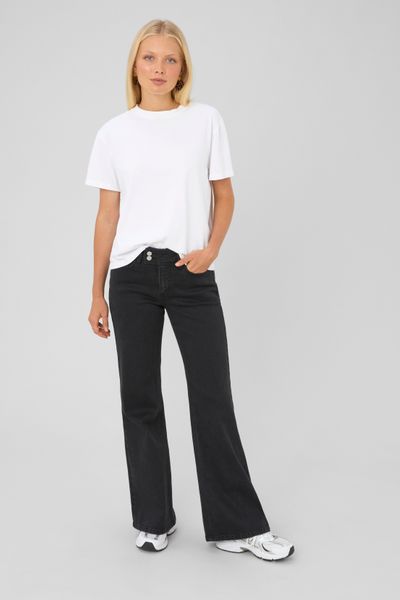 Jean flare taille haute
