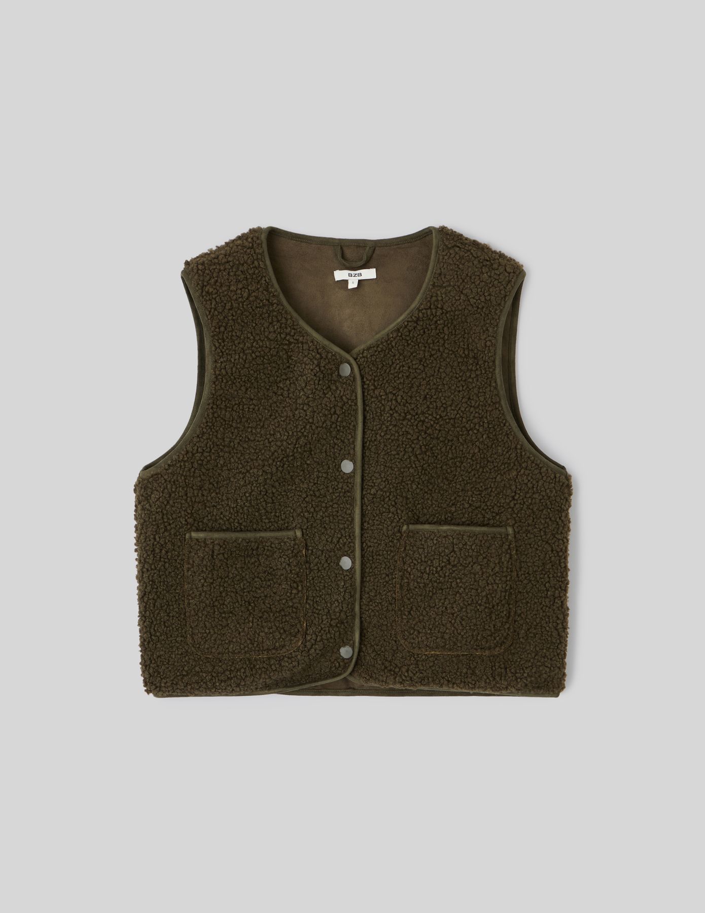 Gilet sans manches en sherpa