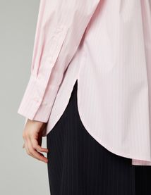 Chemise en popeline rayée