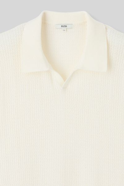 Polo maille ajourée