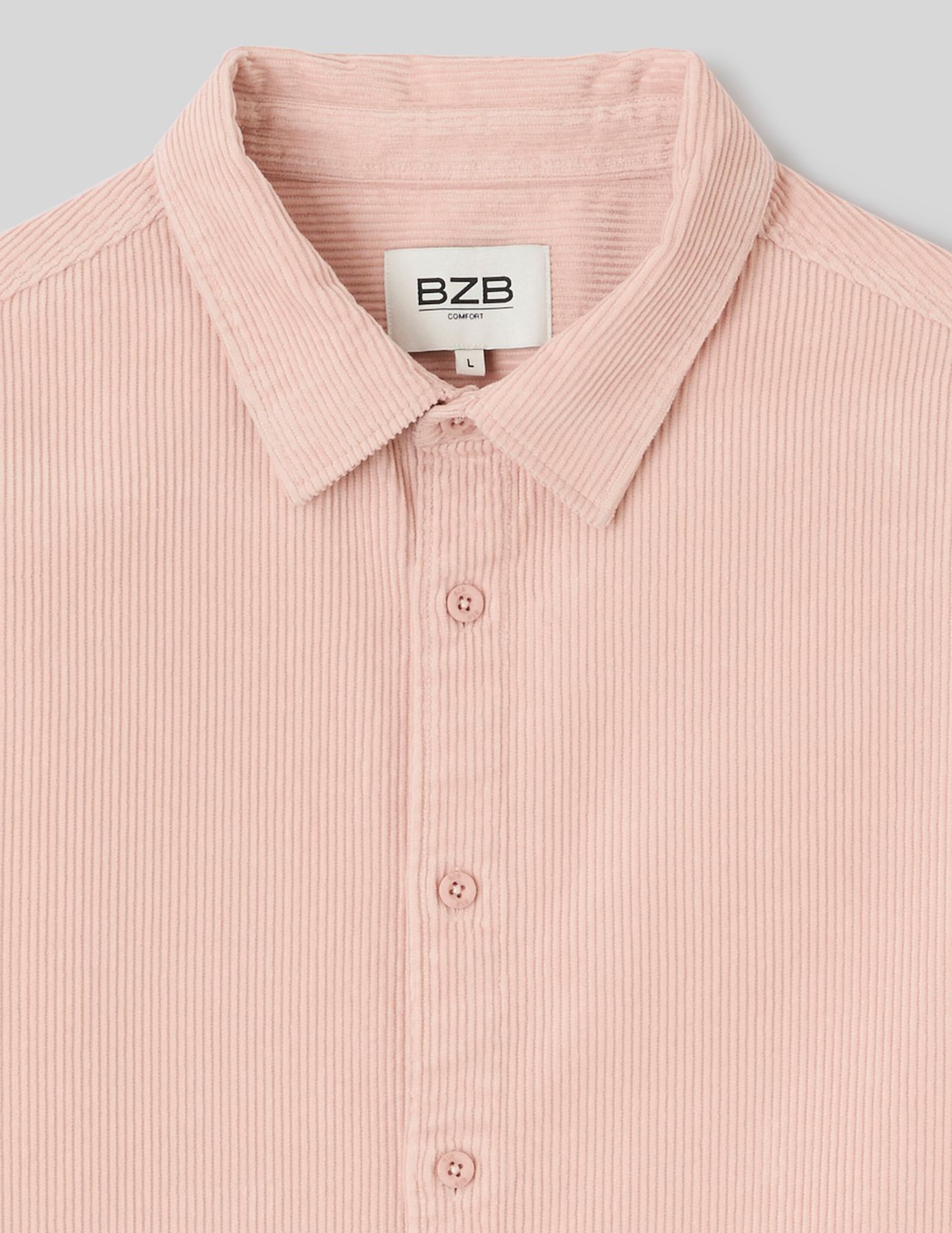 Chemise en velours c&ocirc;tel&eacute;