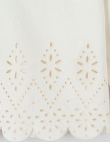 Veste twill broderie anglaise