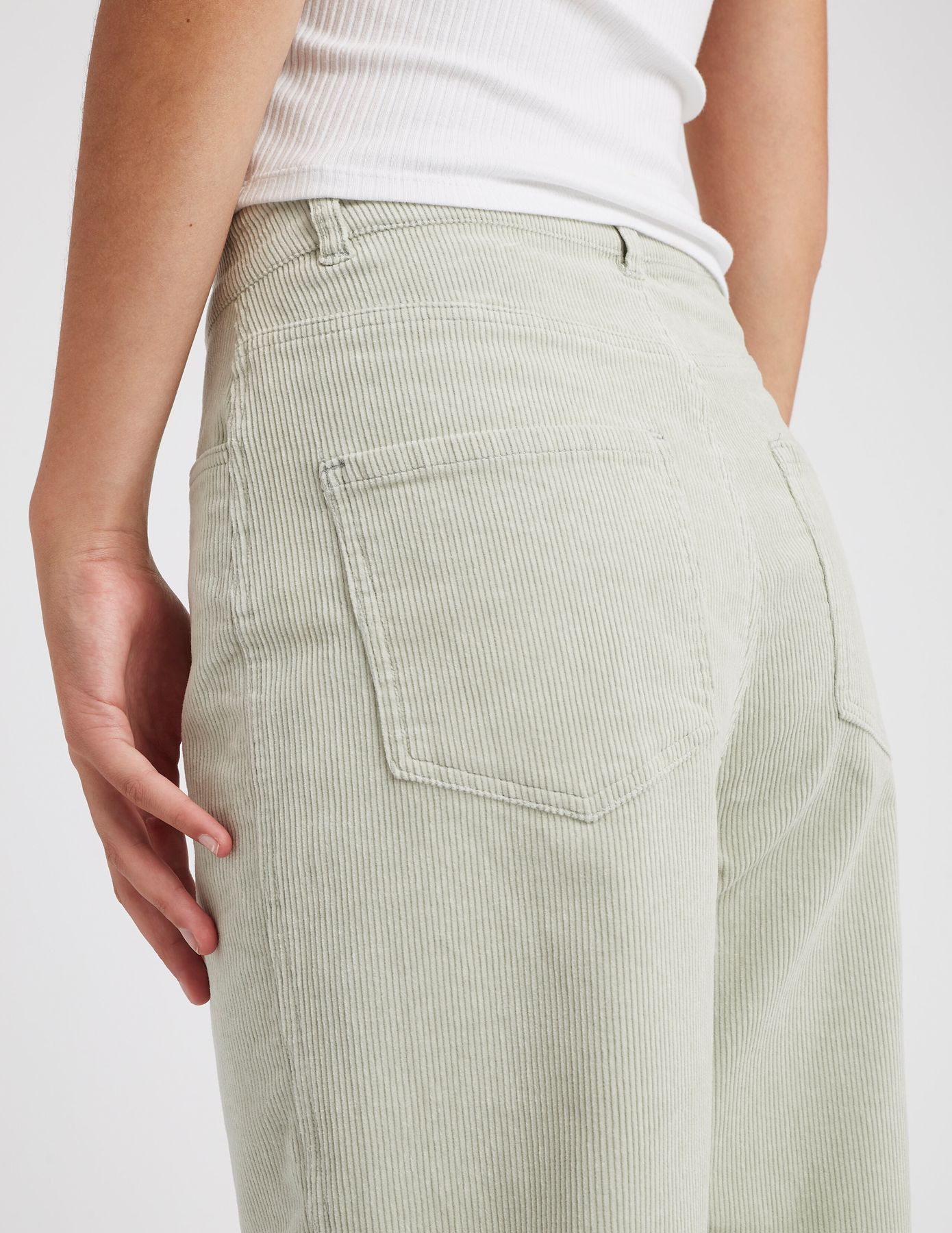 Pantalon straight velours