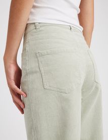 Pantalon straight velours