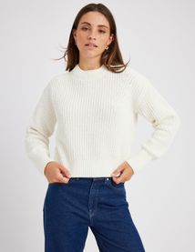 Pull col rond en maille