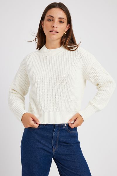 Pull col rond en maille
