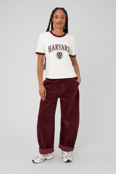 Pantalon balloon en velours