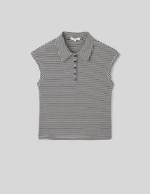 Polo rayé sans manches