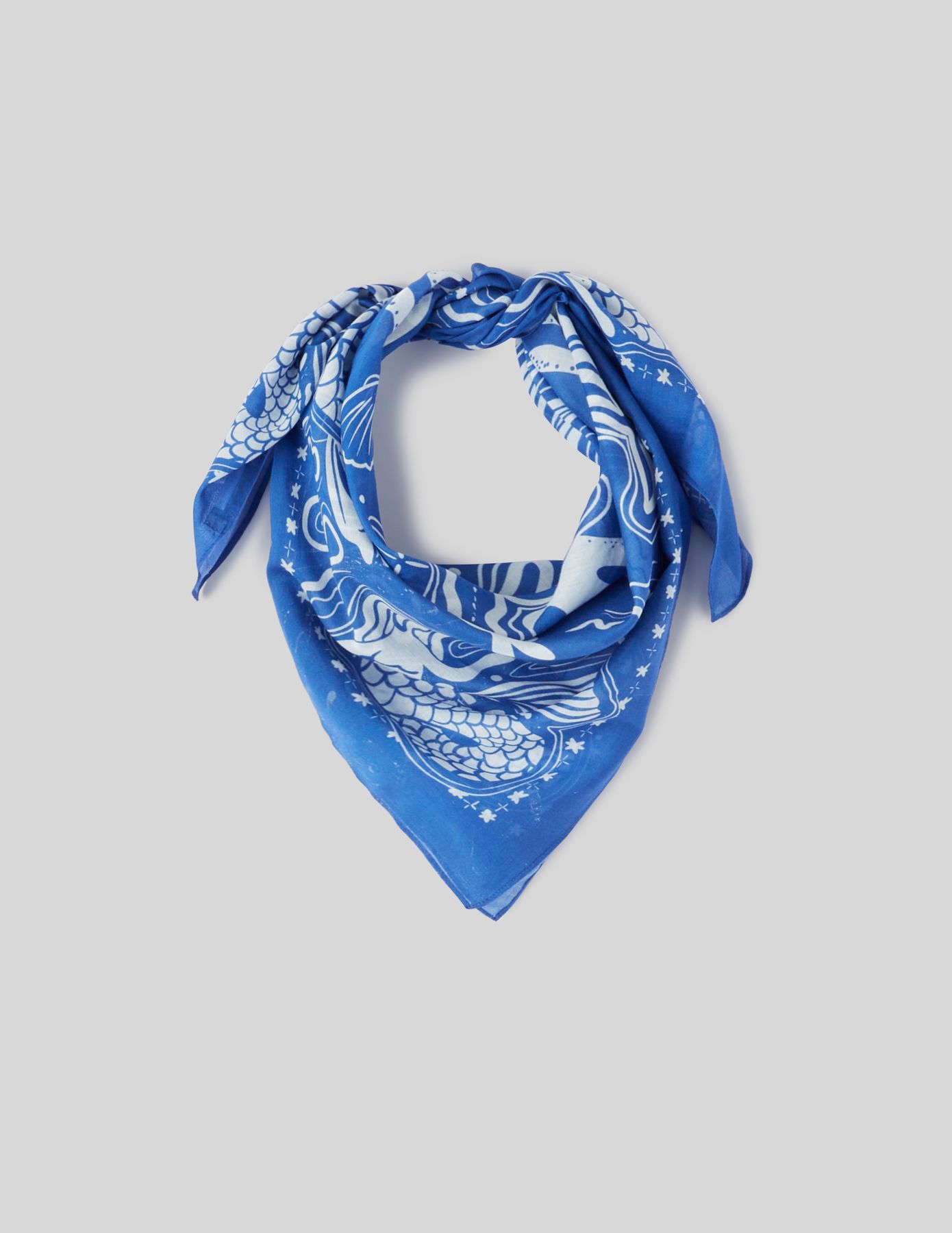 Foulard coton imprim&eacute;