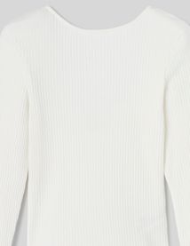 T-shirt dos nu manches longues