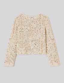 Veste crochet ajour&eacute;