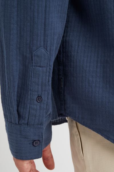 Chemise texturée unie droite