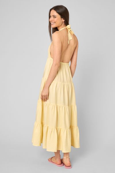 Robe longue d&eacute;tail bijoux