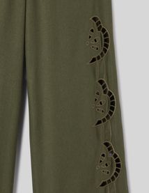 Pantalon broderie