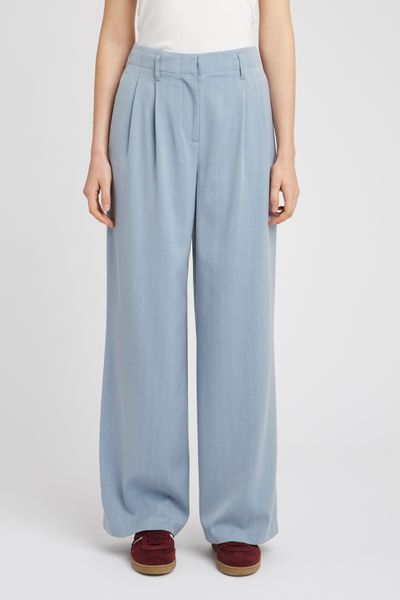 Pantalon tailleur rayé