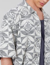 Chemisette en maille Jacquard