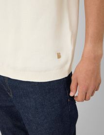 T-shirt en tricot bandes sport