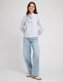 Chemise lavallière rayé