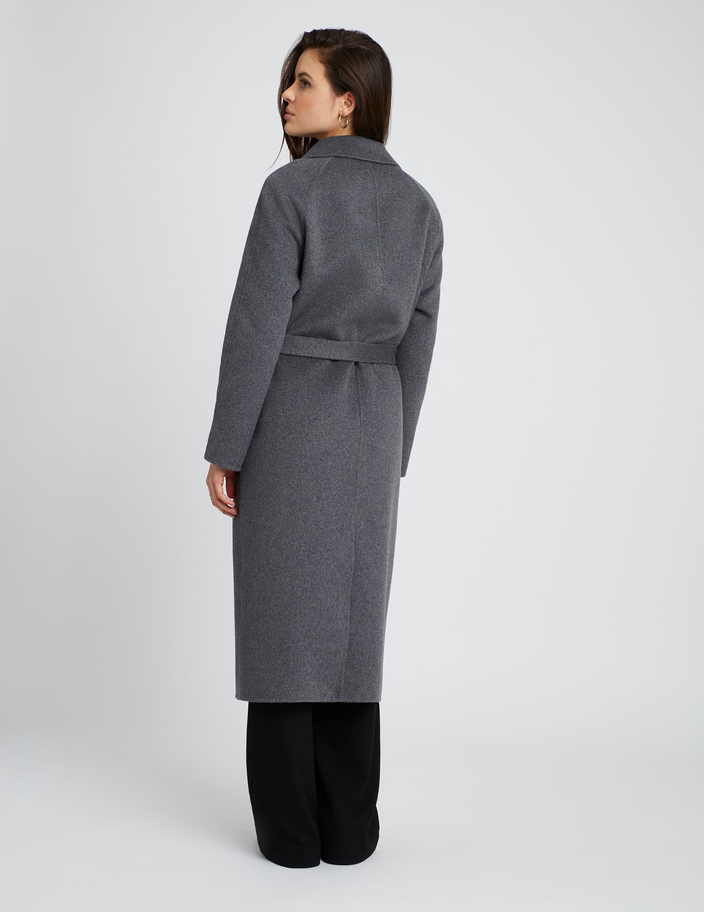 Manteau long en laine