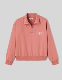 Sweat col montant zippé