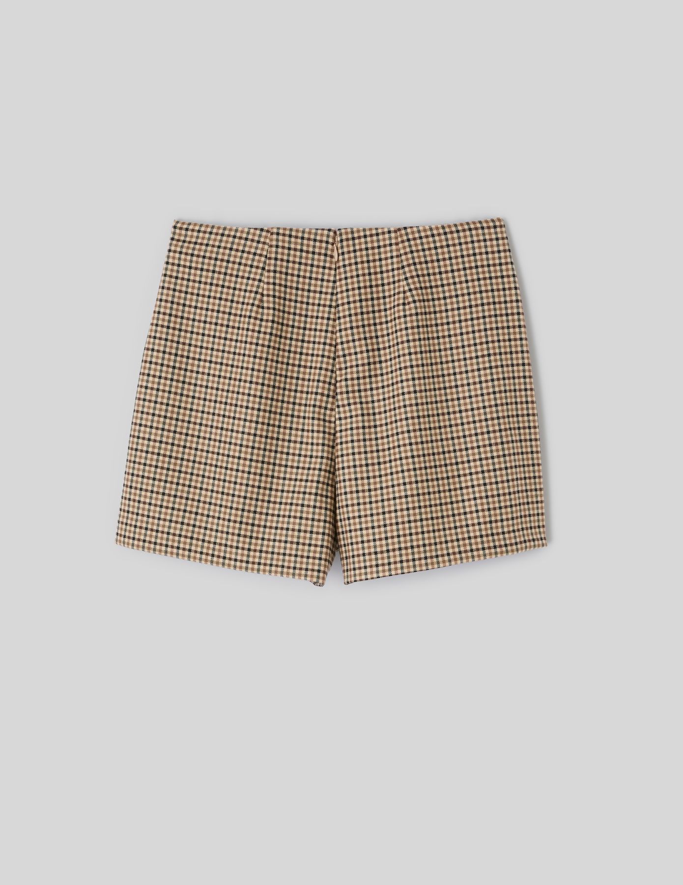 Jupe-short &agrave; carreaux