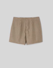 Jupe-short &agrave; carreaux