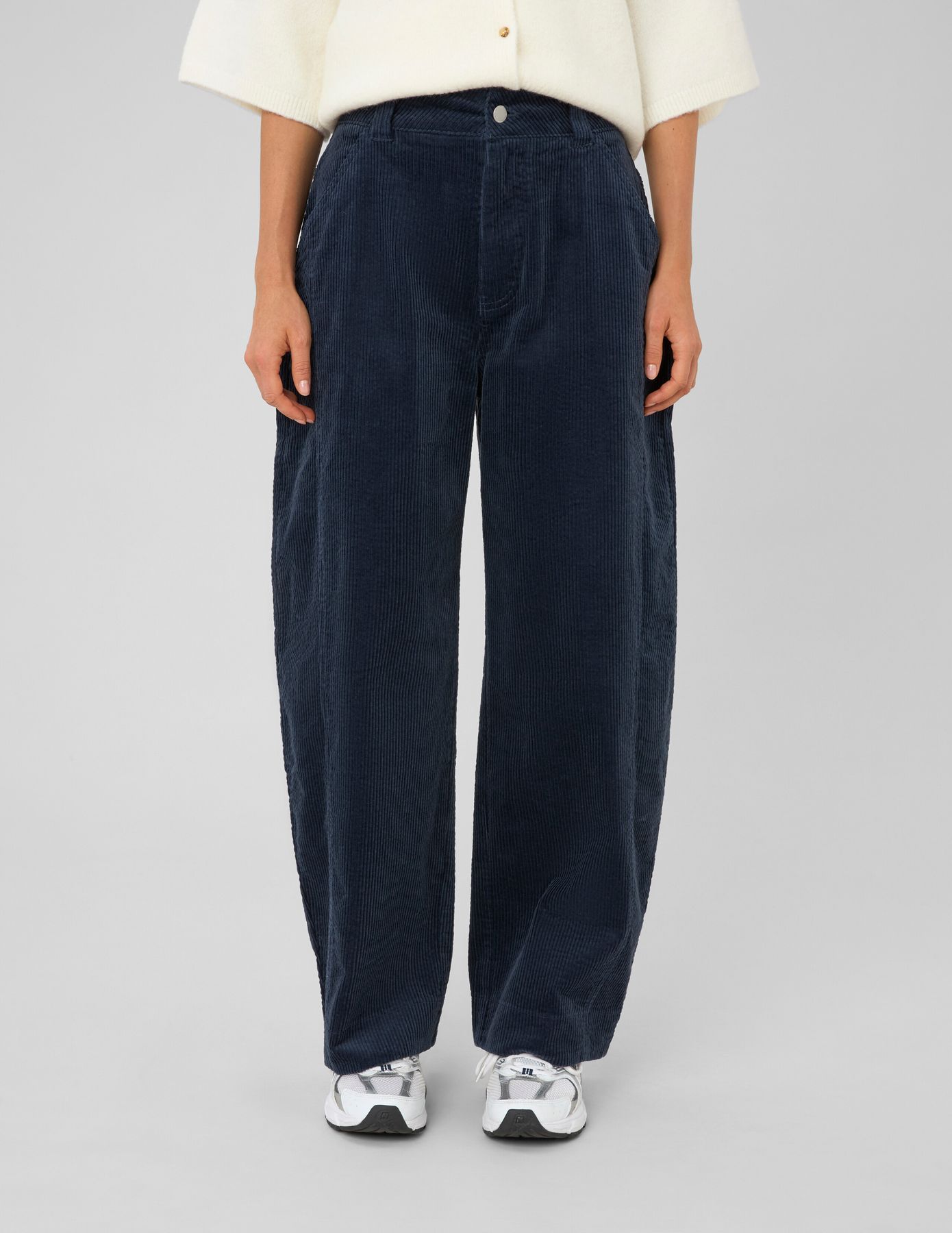 Pantalon balloon en velours