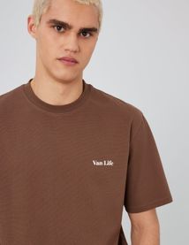 T-shirt gaufré imprimé
