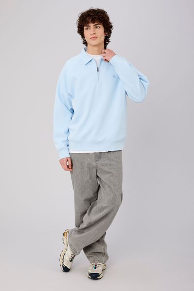 Sweat col polo zipp&eacute;