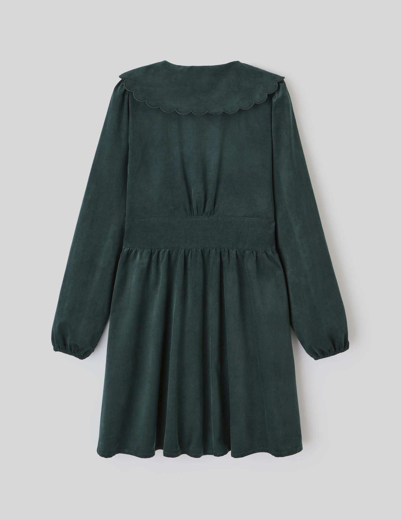 Robe courte col claudine