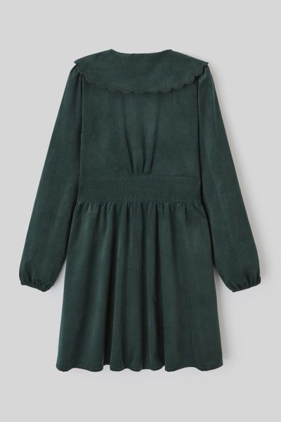 Robe courte col claudine