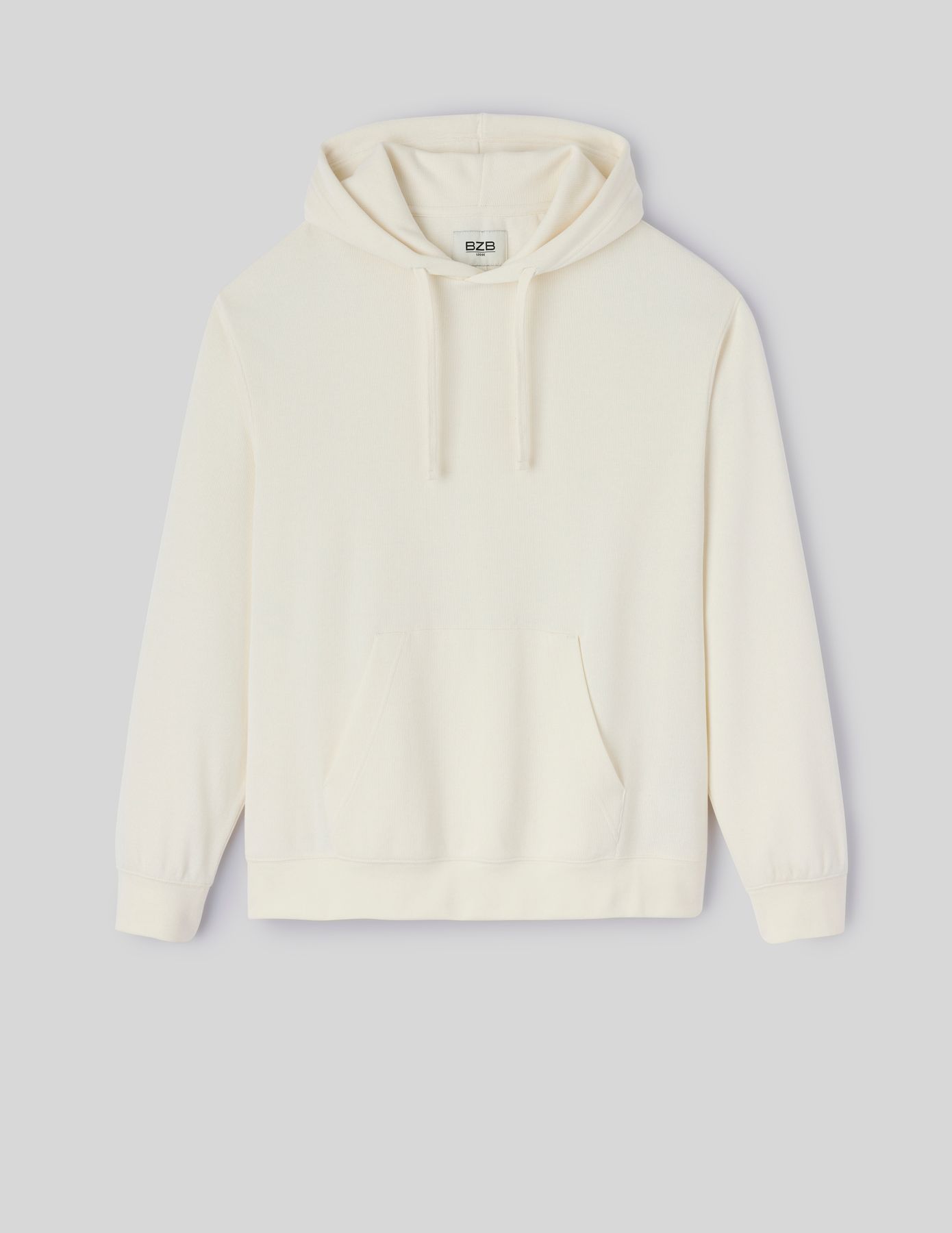 Sweat à capuche matière fantaisie