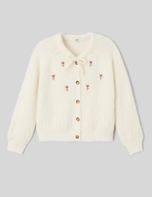 Gilet brod&eacute; &agrave; boutons