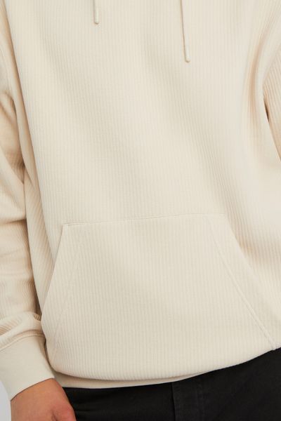 Sweat à capuche cotélé