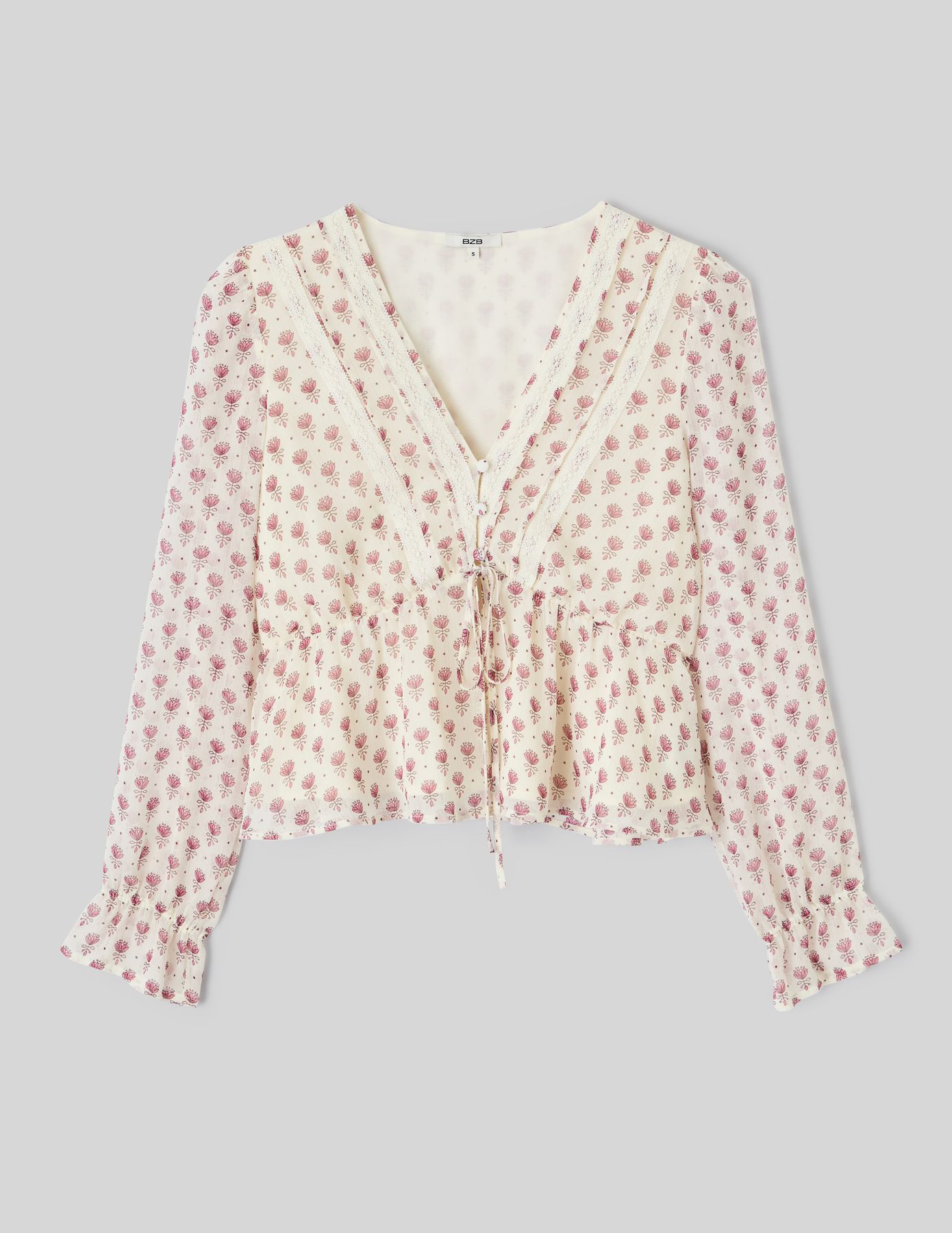 Blouse en voile imprimé