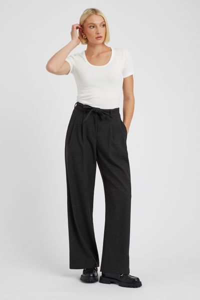Pantalon tailleur à pinces polyester recyclé
