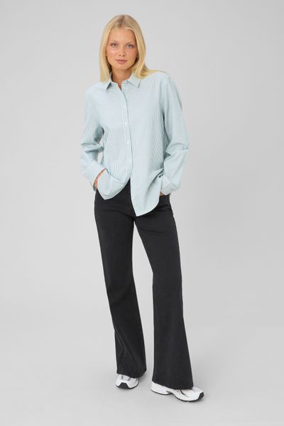 Chemise ray&eacute;e manches longues